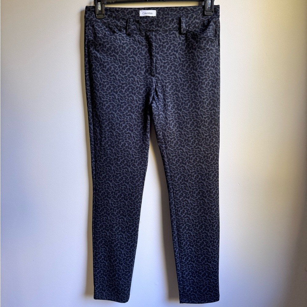 Calvin Klein Women’s Black and Grey‎ Leopard Print
Straight Trouser Pants Size 6 - Picture 3 of 7